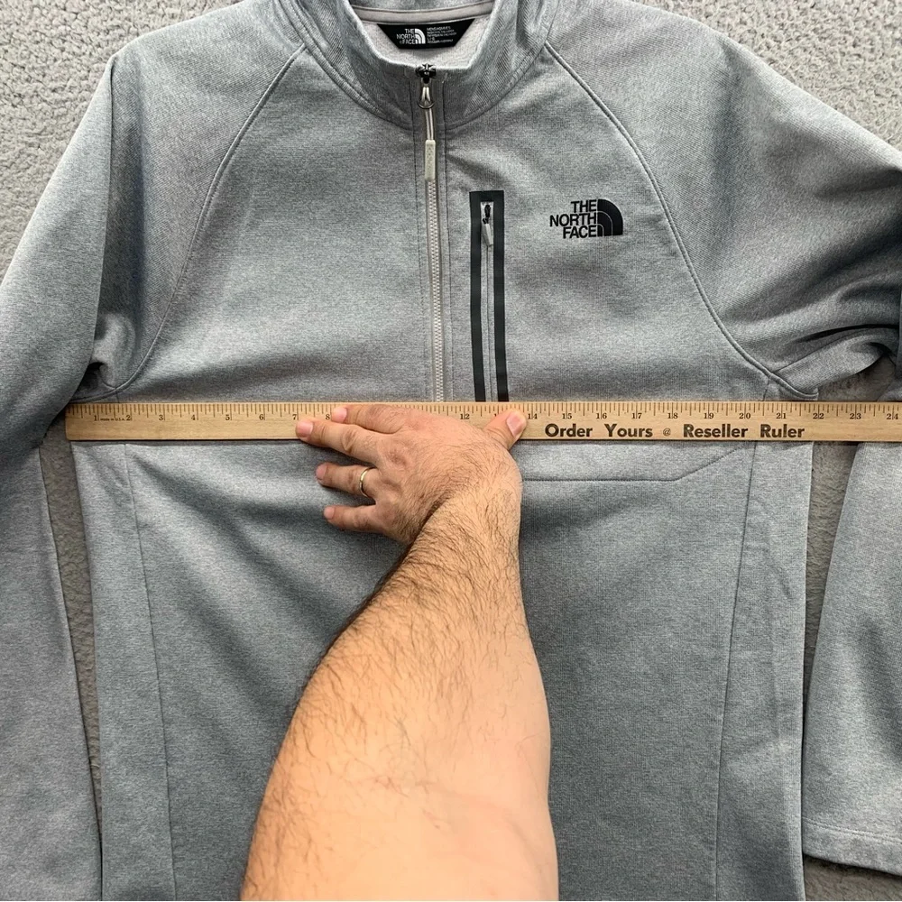 The North Face Canyonlands 1/2 Zip Pullover Shirt Mens Size Large Gray Zip Logo